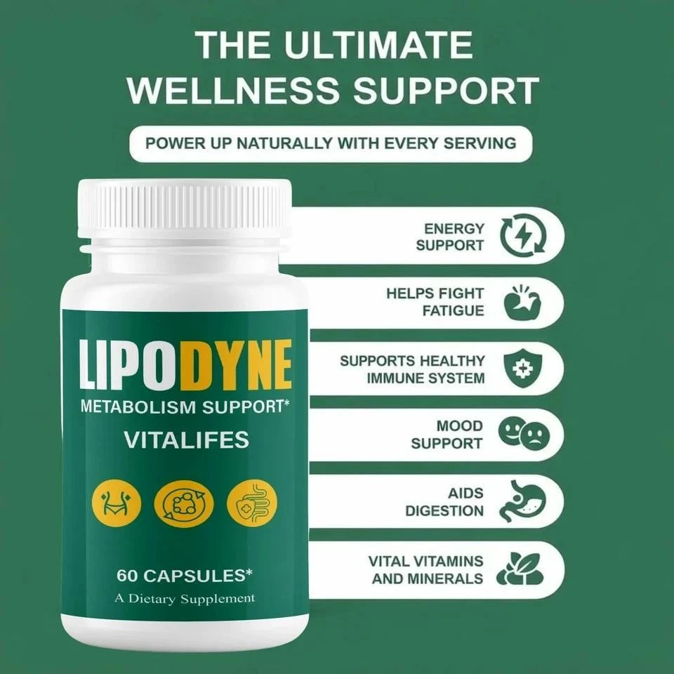 The seller's LipoDyne wellness support panel