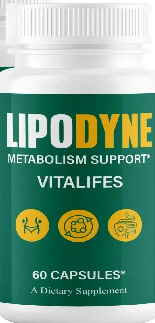 A LipoDyne bottle, 60 capsules, front label